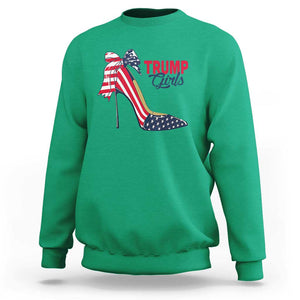 Trump Girl Sweatshirt High Heel Stilettos American Flag TS11 Irish Green Print Your Wear