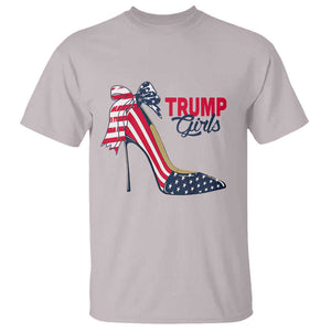 Trump Girl T Shirt High Heel Stilettos American Flag TS11 Ice Gray Print Your Wear