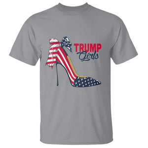 Trump Girl T Shirt High Heel Stilettos American Flag TS11 Sport Gray Print Your Wear