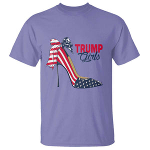 Trump Girl T Shirt High Heel Stilettos American Flag TS11 Violet Print Your Wear