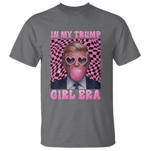 In My Trump Girl Era T Shirt Retro Groove Pink Bubble Gum Glasses TS11 Charcoal Print Your Wear