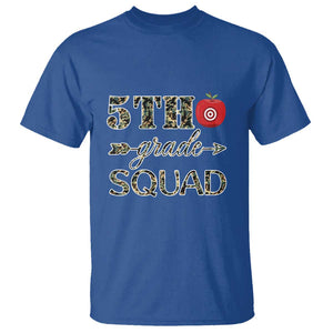 Funny Back To School Hunting T Shirt 5TH Grade Squad Camo Flag Apple Arrow TS11 Royal Blue Print Your Wear