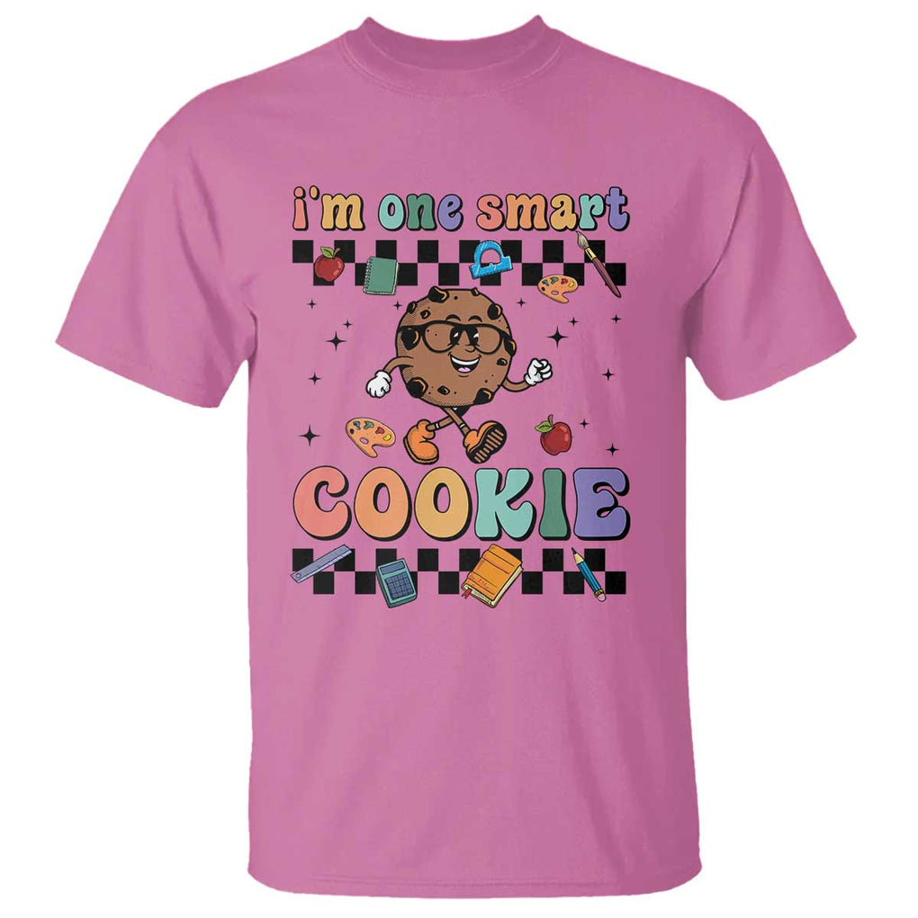 Funny Student T Shirt I'm One Smart Cookie Apple Book Ruler Pencil TS11 Azalea Print Your Wear