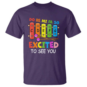 Music Teacher T Shirt Do Re Mi Fa So Excited To See You Back To School TS11 Purple Print Your Wear