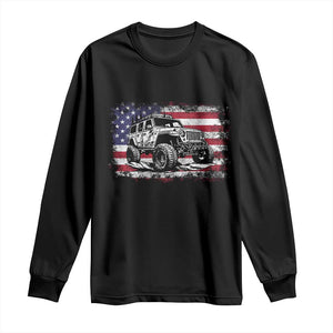 American Flag UTV Side By Side SXS Off Road Car Long Sleeve Shirt TS11 Black Print Your Wear