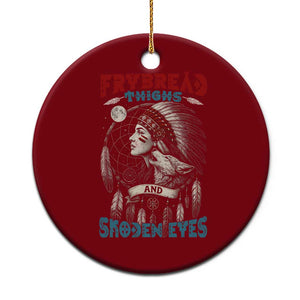 Native American Women Ceramic Ornament Frybread Thighs Skoden Eyes Dreamcatcher TS11 1pc Red Print Your Wear