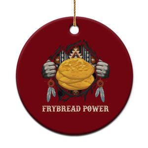 Frybread Power Ceramic Ornament Native American Indian Food TS11 1pc Red Print Your Wear