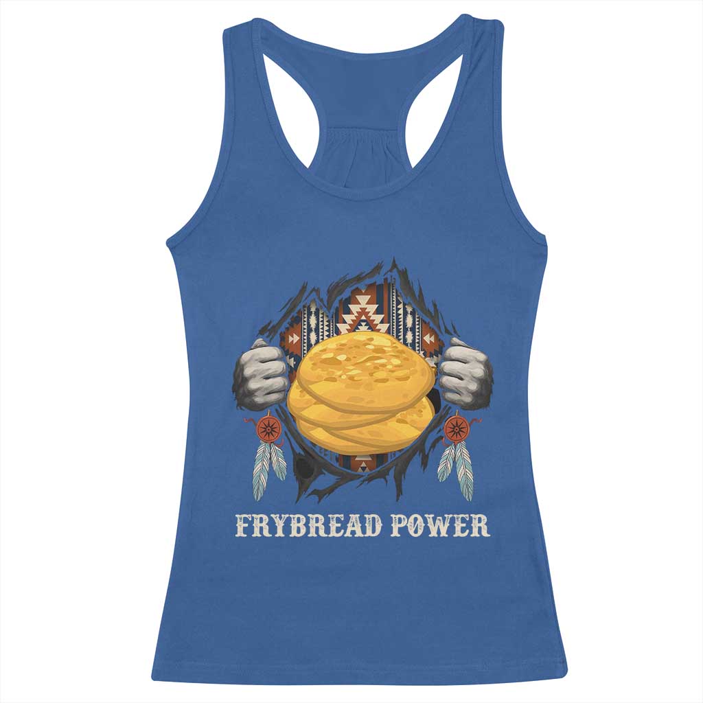 Frybread Power Racerback Tank Top Native American Indian Food TS11 Royal Blue Print Your Wear