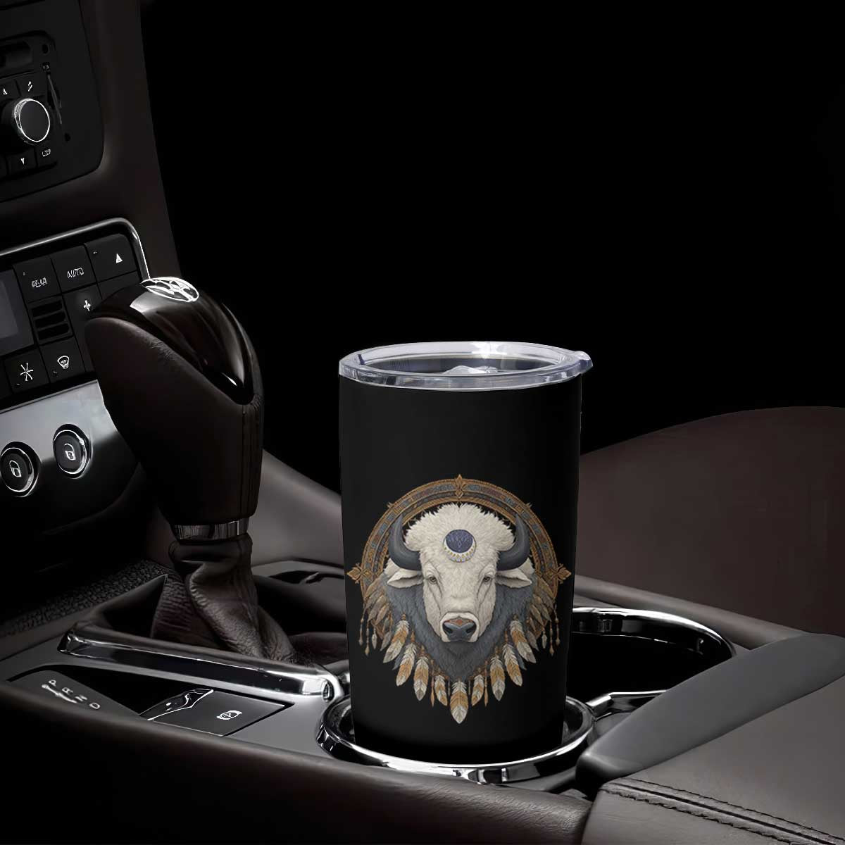 Native American White Buffalo And Eagle Feathers Tumbler Cup TS11 Print Your Wear