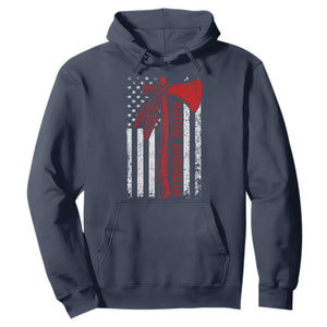 Native American Tomahawk Vintage USA Flag Tribal Tradition Hoodie TS11 Navy Print Your Wear