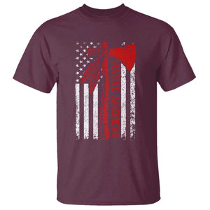 Native American Tomahawk Vintage USA Flag Tribal Tradition T Shirt TS11 Maroon Print Your Wear