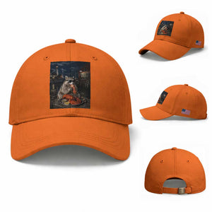 Funny Raccoon Eating Maine Lobster Meme New England Baseball Cap