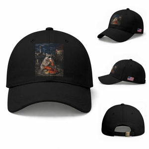 Funny Raccoon Eating Maine Lobster Meme New England Baseball Cap