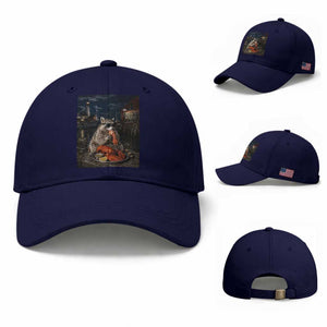 Funny Raccoon Eating Maine Lobster Meme New England Baseball Cap