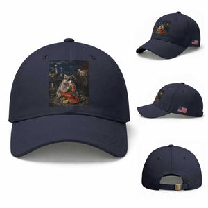 Funny Raccoon Eating Maine Lobster Meme New England Baseball Cap