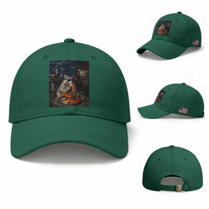Funny Raccoon Eating Maine Lobster Meme New England Baseball Cap