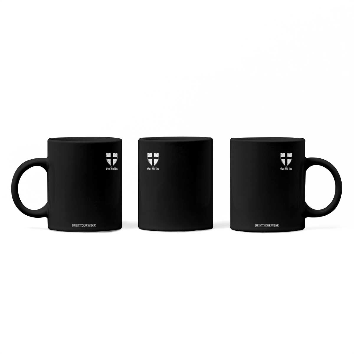 Teutonic Order Flag Cross Gott Mit Uns Coffee Mug Knight Insignia Arms Shield TS11 Print Your Wear