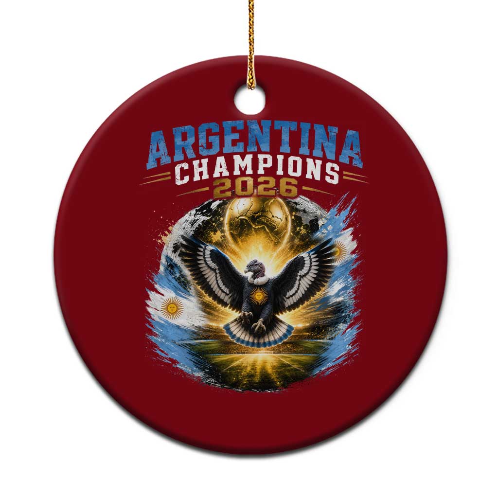 Argentina Champions 2026 Ceramic Ornament Proud Argentinian Football Fan TS11 1pc Red Print Your Wear