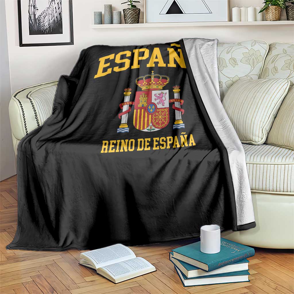 Spain Reino De Espana Throw Blanket Vintage Spanish Flag Coat of Arms TS11 Print Your Wear