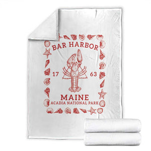 Bar Harbor Maine Lobster Acadia National Park 1763 Throw Blanket TS11 White Print Your Wear