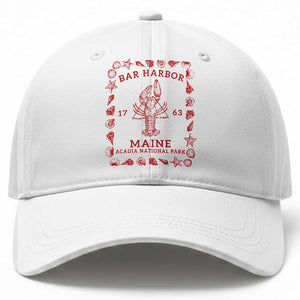 Bar Harbor Maine Lobster Acadia National Park 1763 Baseball Cap TS11 Print Your Wear