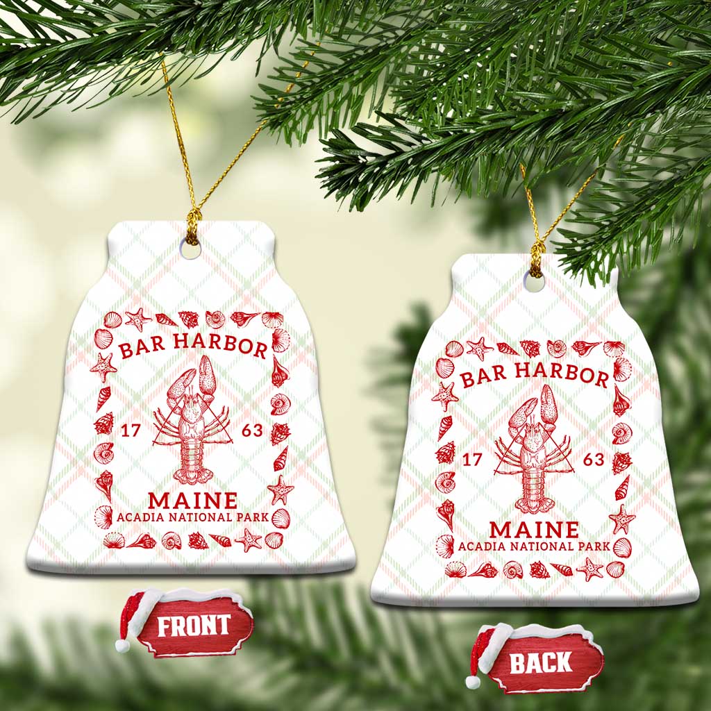Bar Harbor Maine Lobster Acadia National Park 1763 Ceramic Ornament TS11 Print Your Wear