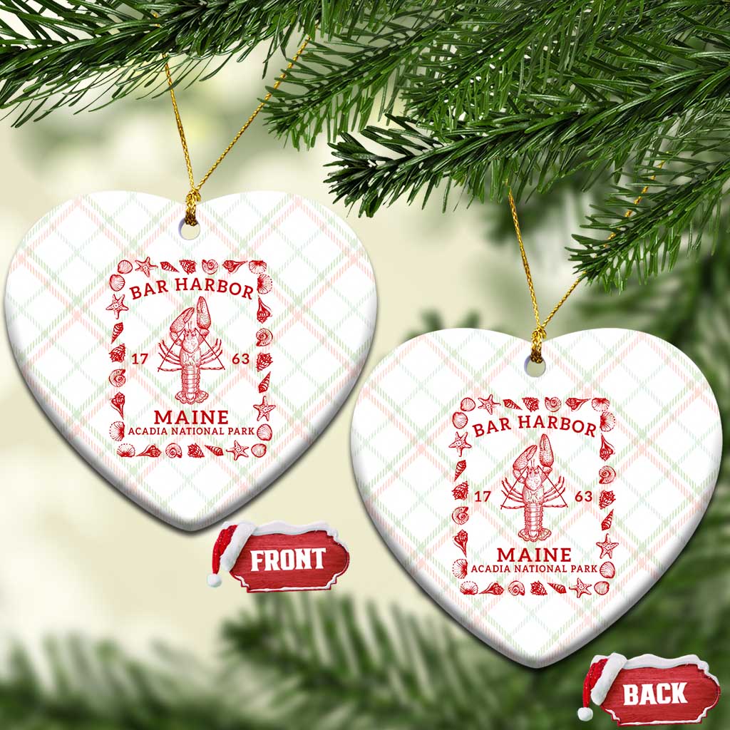 Bar Harbor Maine Lobster Acadia National Park 1763 Ceramic Ornament TS11 Print Your Wear