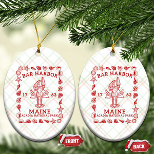 Bar Harbor Maine Lobster Acadia National Park 1763 Ceramic Ornament TS11 Print Your Wear