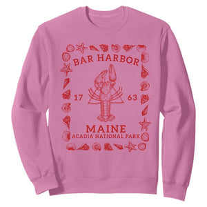 Bar Harbor Maine Lobster Acadia National Park 1763 Sweatshirt TS11 Azalea Print Your Wear