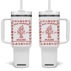 Bar Harbor Maine Lobster Acadia National Park 1763 Tumbler With Handle TS11 One Size: 40 oz White Print Your Wear
