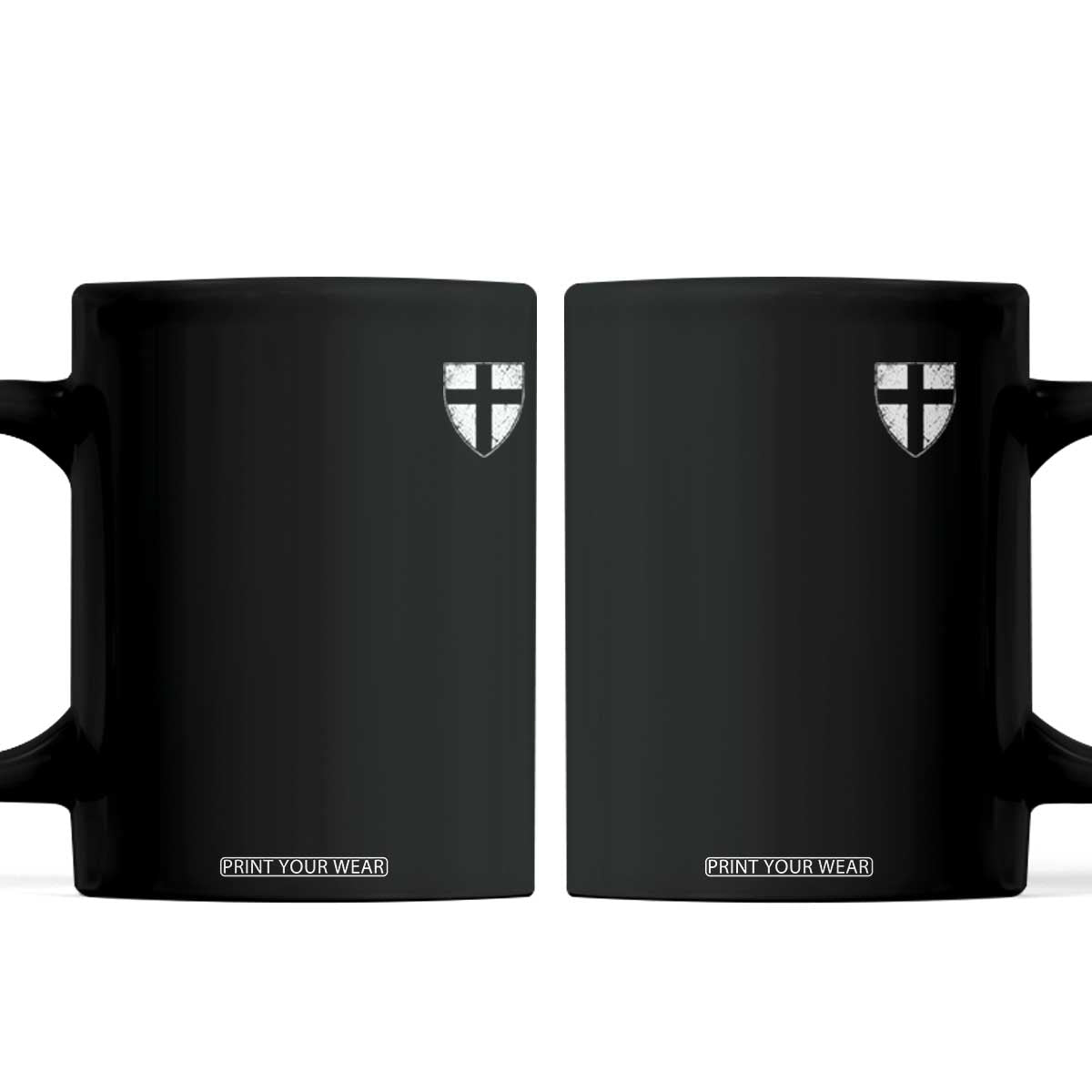 Teutonic Order Flag Cross Knight Insignia Arms Shield Coffee Mug TS11 Black Print Your Wear