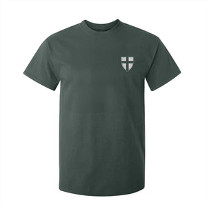 Teutonic Order Flag Cross Knight Insignia Arms Shield T Shirt For Kid TS11 Dark Forest Green Print Your Wear
