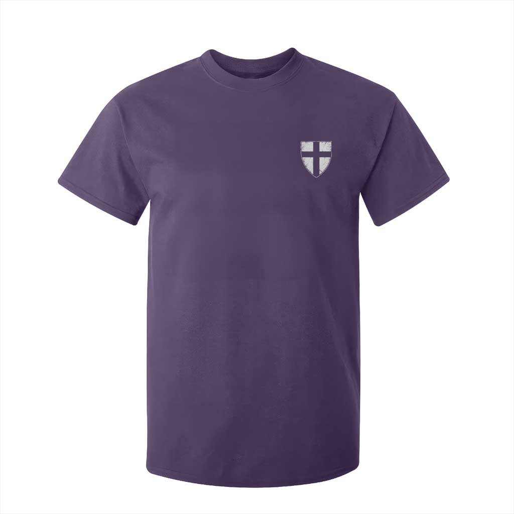 Teutonic Order Flag Cross Knight Insignia Arms Shield T Shirt For Kid TS11 Purple Print Your Wear