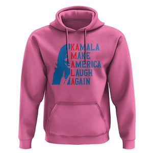 Harris Supporter Hoodie Make America Laugh Again Kamala Portrait TS11 Azalea Print Your Wear