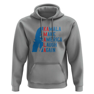 Harris Supporter Hoodie Make America Laugh Again Kamala Portrait TS11 Sport Gray Print Your Wear