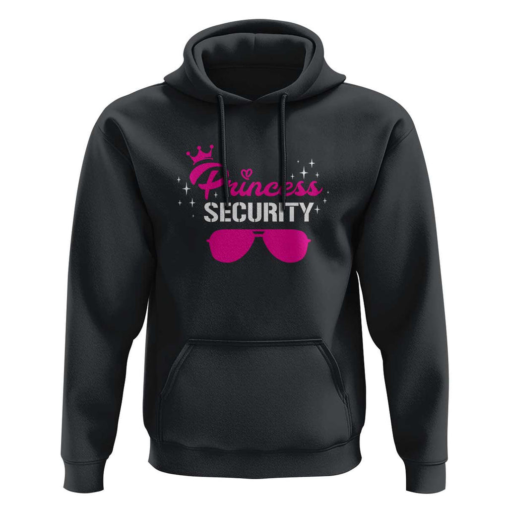 Halloween Dad Mom Hoodie Princess Security Pink Glasses Crown Star TS11 Black Print Your Wear