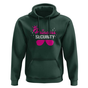 Halloween Dad Mom Hoodie Princess Security Pink Glasses Crown Star TS11 Dark Forest Green Print Your Wear