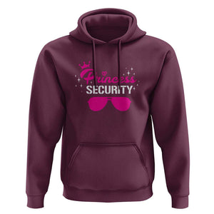 Halloween Dad Mom Hoodie Princess Security Pink Glasses Crown Star TS11 Maroon Print Your Wear