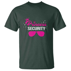 Halloween Dad Mom T Shirt Princess Security Pink Glasses Crown Star TS11 Dark Forest Green Print Your Wear