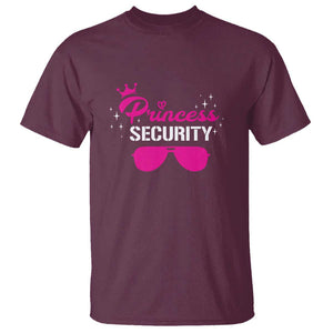 Halloween Dad Mom T Shirt Princess Security Pink Glasses Crown Star TS11 Maroon Print Your Wear