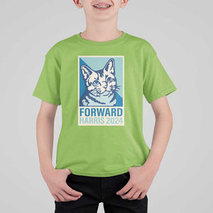 Funny Kamala T Shirt For Kid Forward Harris 2024 Childless Cat Lady TS11 Lime Print Your Wear