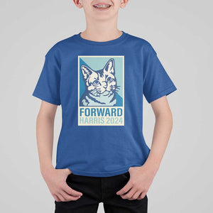 Funny Kamala T Shirt For Kid Forward Harris 2024 Childless Cat Lady TS11 Royal Blue Print Your Wear