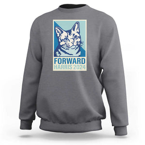 Funny Kamala Sweatshirt Forward Harris 2024 Childless Cat Lady TS11 Charcoal Print Your Wear