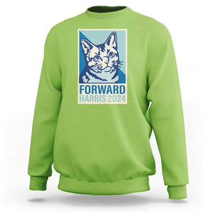 Funny Kamala Sweatshirt Forward Harris 2024 Childless Cat Lady TS11 Lime Print Your Wear