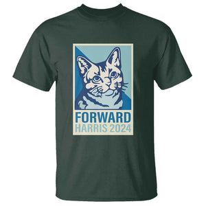 Funny Kamala T Shirt Forward Harris 2024 Childless Cat Lady TS11 Dark Forest Green Print Your Wear