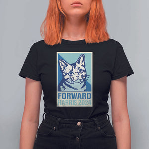 Funny Kamala T Shirt For Women Forward Harris 2024 Childless Cat Lady TS11 Black Print Your Wear