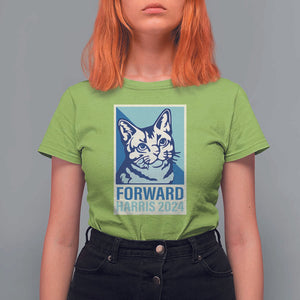 Funny Kamala T Shirt For Women Forward Harris 2024 Childless Cat Lady TS11 Lime Print Your Wear