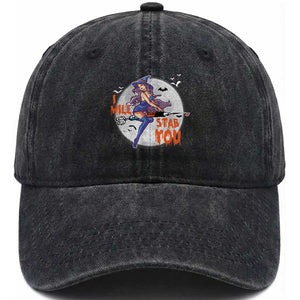 Funny Halloween Nurse Washed Cotton Baseball Cap I Will Stab You Witch Nursing