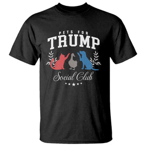 Trump Supporter 2024 T Shirt Pets For Trump Social Club Est 2024 Duck Cat Dog TS11 Black Print Your Wear