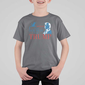 Trump Supporter T Shirt For Kid Save Our Pets Vote Trump Cat Star Presidential Election TS11 Charcoal Print Your Wear